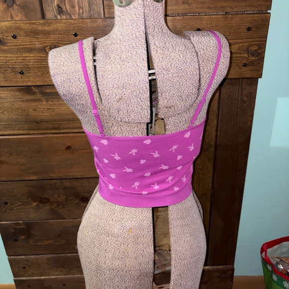 PLAYBOY Purple Graphic Crop Top - Picture 3 of 4